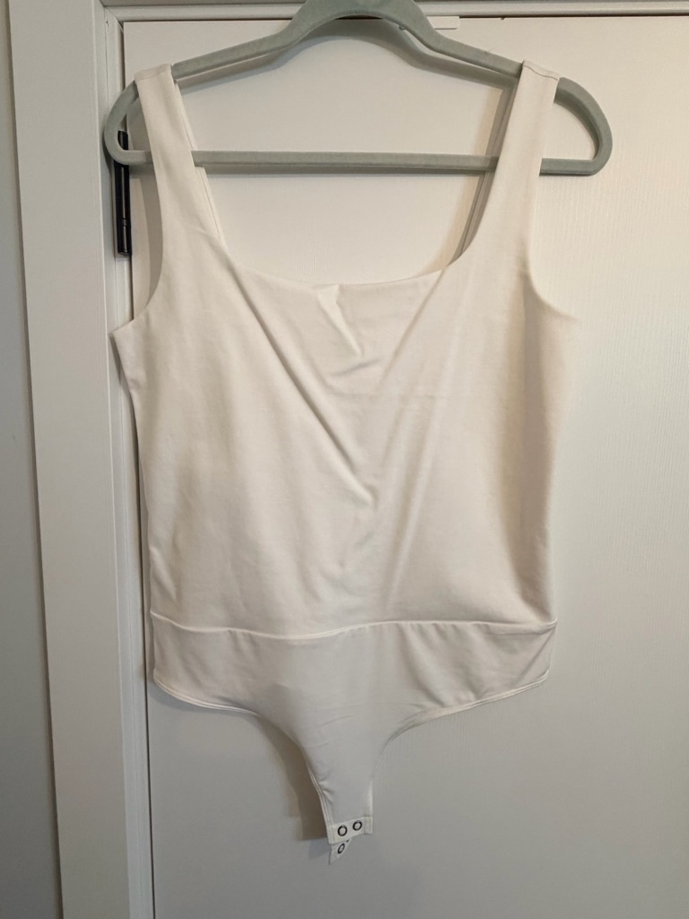 NWT Express White Square Neck Body Contour Bodysuit